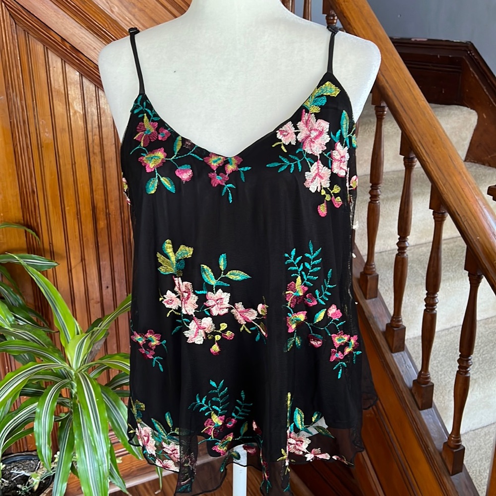 Willow Sheer Lined Summer Top Sz XL